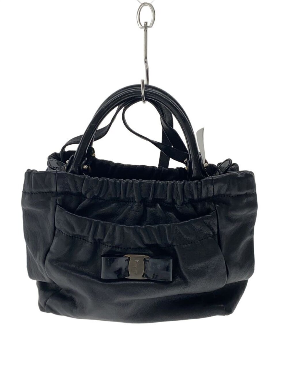 Salvatore Ferragamo Handbag Leather Black